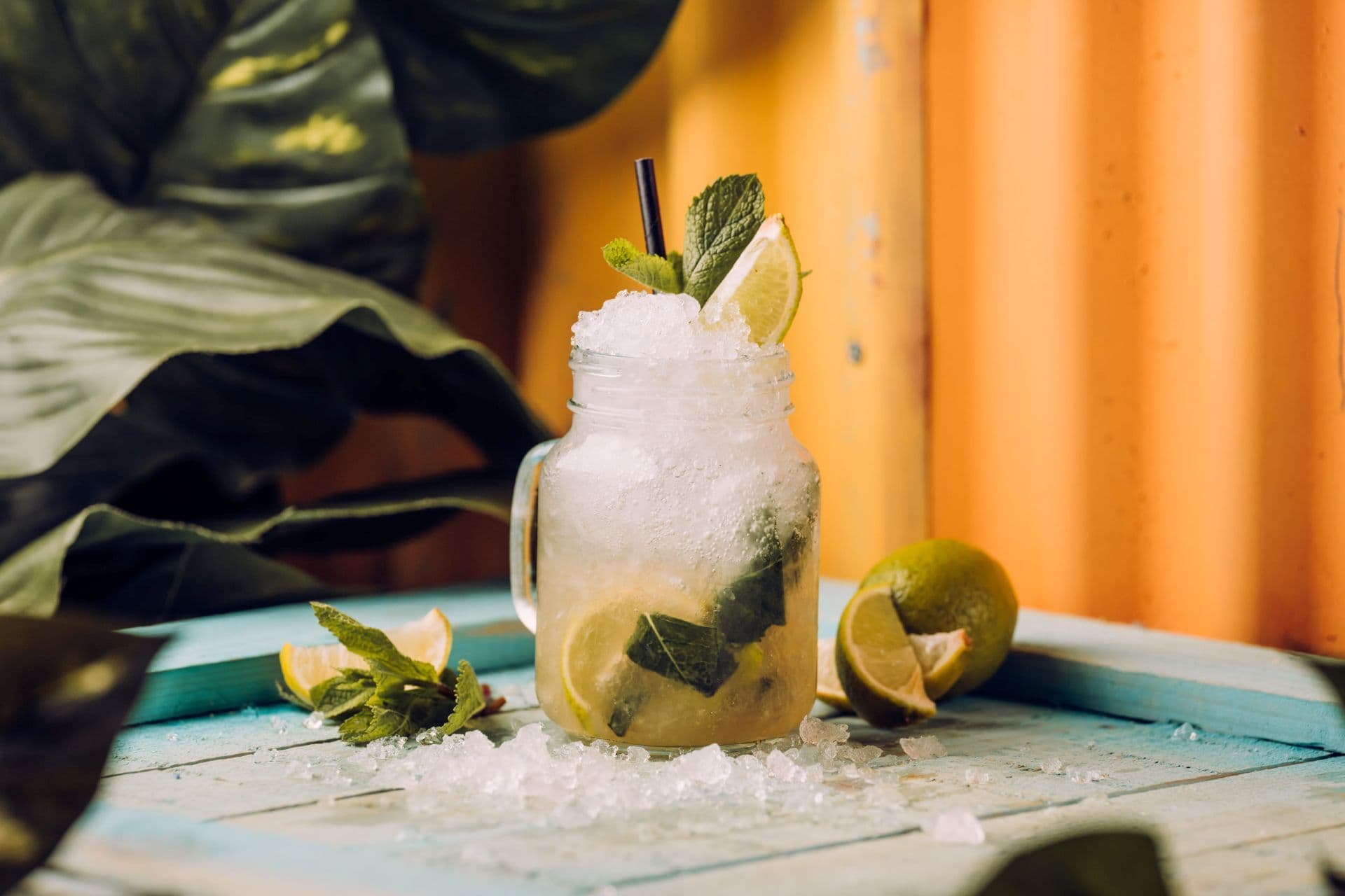 A monkey mojito cocktail at Treetop Golf